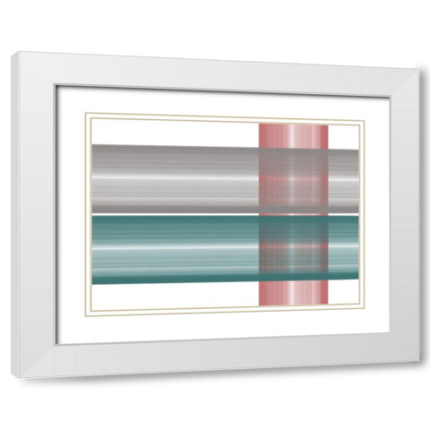 Axis I White Modern Wood Framed Art Print with Double Matting by Schlotzhauer, Jim