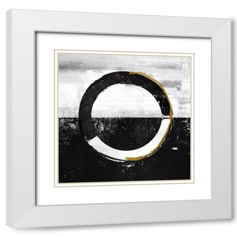 Noughtie II White Modern Wood Framed Art Print with Double Matting by Smith, Karen