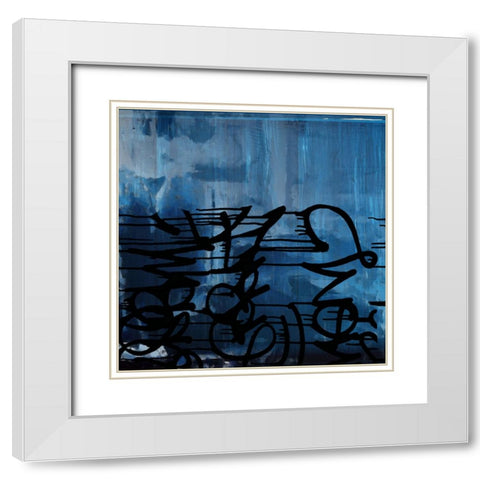 Blurb I White Modern Wood Framed Art Print with Double Matting by Smith, Karen