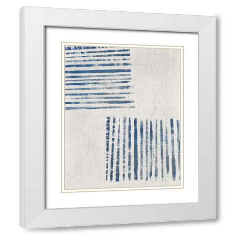 Linidge II White Modern Wood Framed Art Print with Double Matting by Smith, Karen