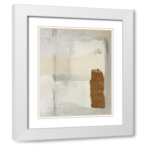 Tip Tone III White Modern Wood Framed Art Print with Double Matting by Smith, Karen