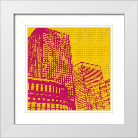 Leveller I White Modern Wood Framed Art Print with Double Matting by Smith, Karen