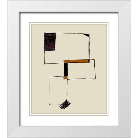 Boxset II White Modern Wood Framed Art Print with Double Matting by Smith, Karen