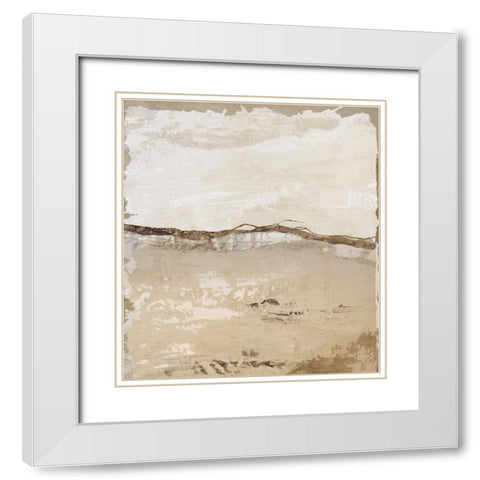 Crack and Groove I White Modern Wood Framed Art Print with Double Matting by Smith, Karen