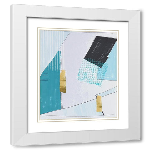 Mix and Match I White Modern Wood Framed Art Print with Double Matting by Smith, Karen