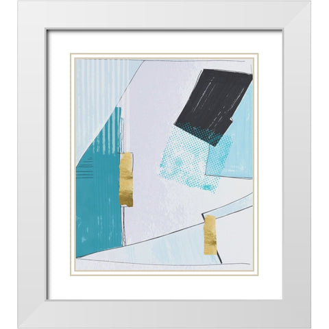 Mix and Match I White Modern Wood Framed Art Print with Double Matting by Smith, Karen