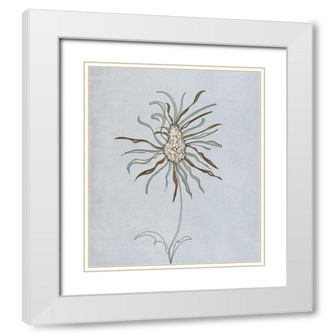 Wildfleur I White Modern Wood Framed Art Print with Double Matting by Smith, Karen