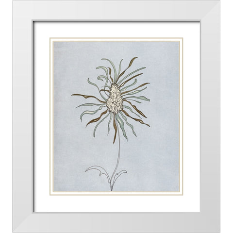 Wildfleur I White Modern Wood Framed Art Print with Double Matting by Smith, Karen