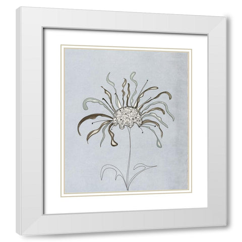 Wildfleur II White Modern Wood Framed Art Print with Double Matting by Smith, Karen