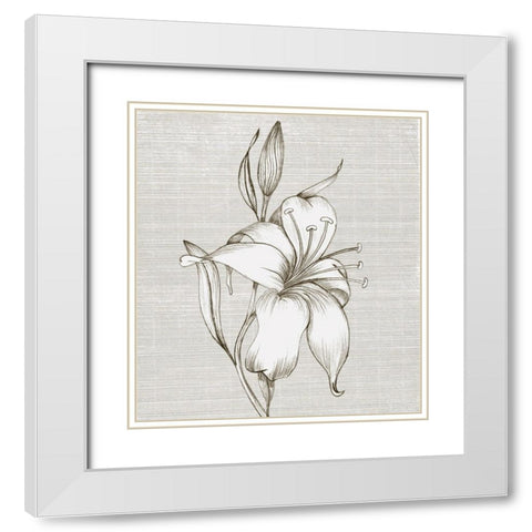 Sepia I White Modern Wood Framed Art Print with Double Matting by Smith, Karen