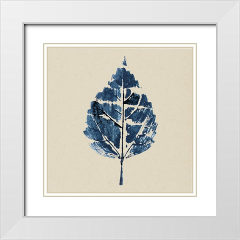 Skeleton Leaf I White Modern Wood Framed Art Print with Double Matting by Smith, Karen