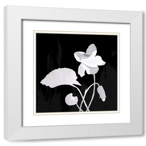 Chalkstalk II White Modern Wood Framed Art Print with Double Matting by Smith, Karen