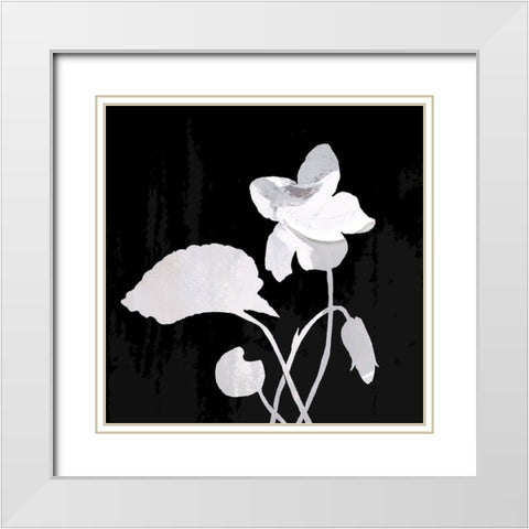 Chalkstalk II White Modern Wood Framed Art Print with Double Matting by Smith, Karen