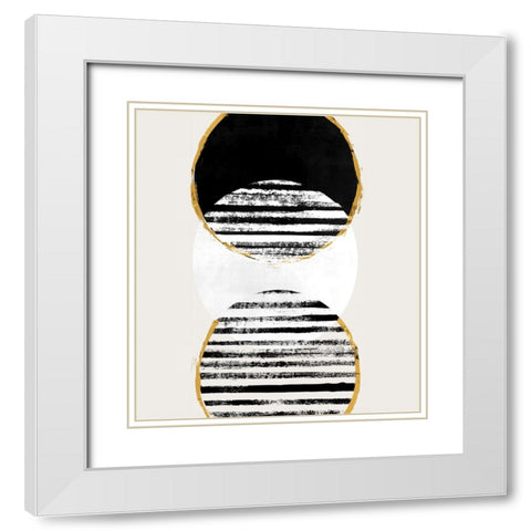 Inside Out I White Modern Wood Framed Art Print with Double Matting by Smith, Karen