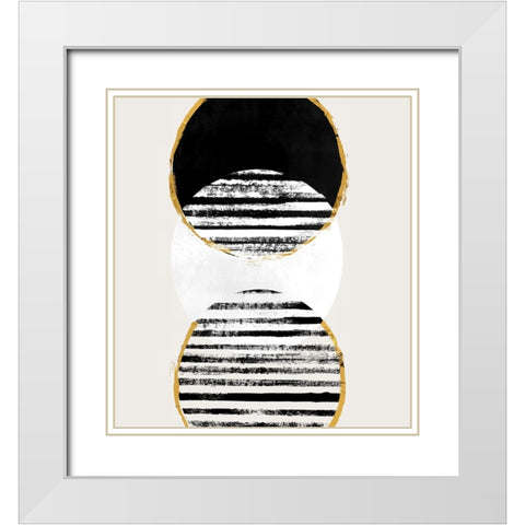 Inside Out I White Modern Wood Framed Art Print with Double Matting by Smith, Karen