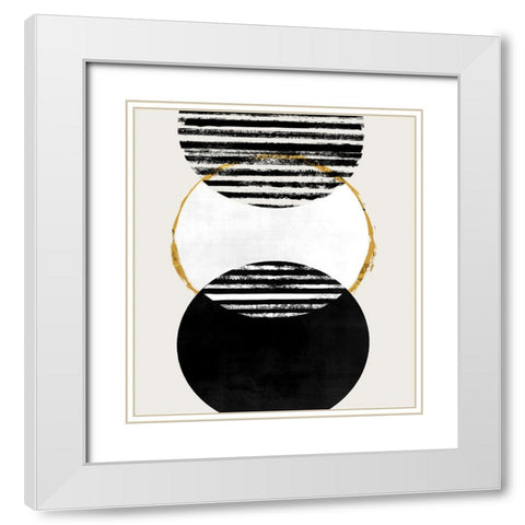 Inside Out II White Modern Wood Framed Art Print with Double Matting by Smith, Karen