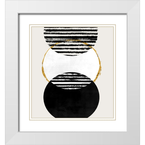 Inside Out II White Modern Wood Framed Art Print with Double Matting by Smith, Karen