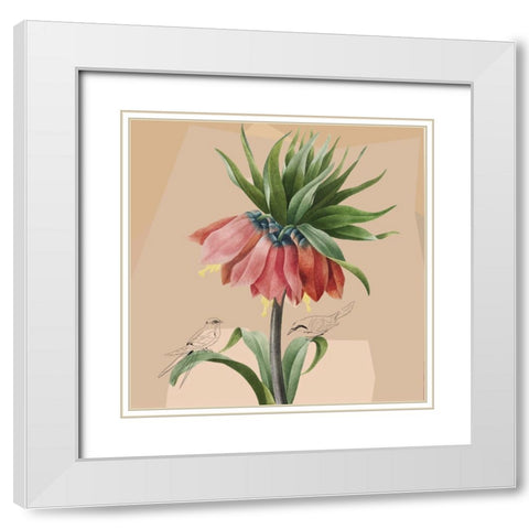Shelter I White Modern Wood Framed Art Print with Double Matting by Smith, Karen
