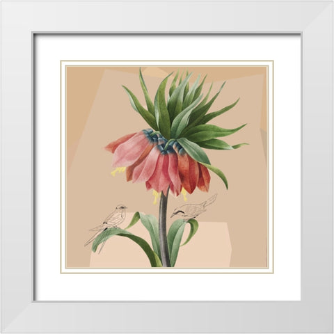Shelter I White Modern Wood Framed Art Print with Double Matting by Smith, Karen