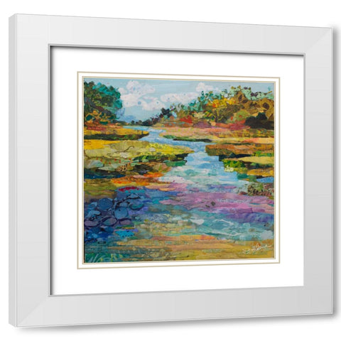 River View I White Modern Wood Framed Art Print with Double Matting by St Hilaire, Elizabeth