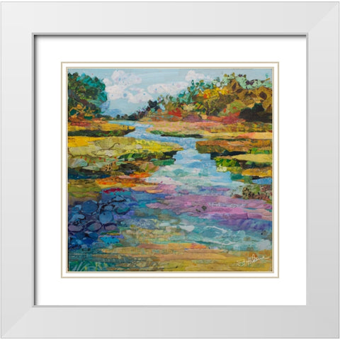 River View I White Modern Wood Framed Art Print with Double Matting by St Hilaire, Elizabeth