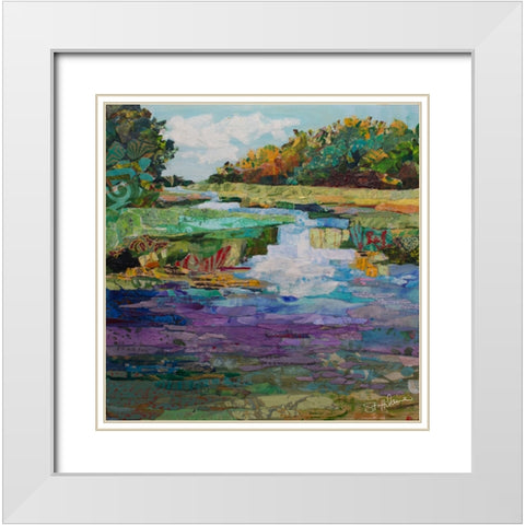 River View II White Modern Wood Framed Art Print with Double Matting by St Hilaire, Elizabeth