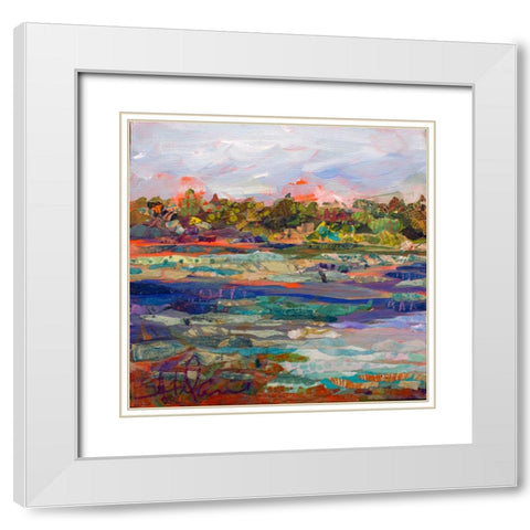 Lake Prevatt Left A White Modern Wood Framed Art Print with Double Matting by St Hilaire, Elizabeth