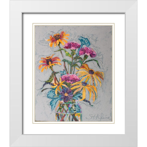 Hudson Valley Spring White Modern Wood Framed Art Print with Double Matting by St Hilaire, Elizabeth