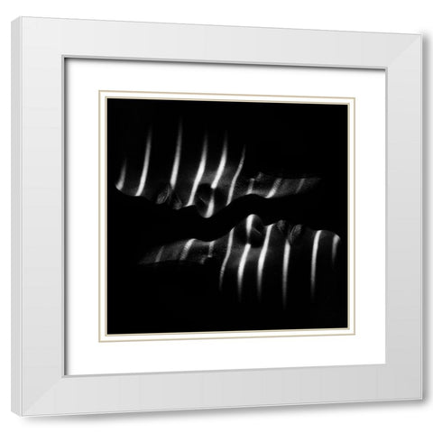 Puteri White Modern Wood Framed Art Print with Double Matting by Yudhi Winarno, Teguh