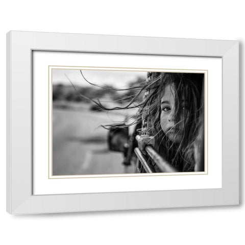Far away from home White Modern Wood Framed Art Print with Double Matting by Solinski, Tomasz