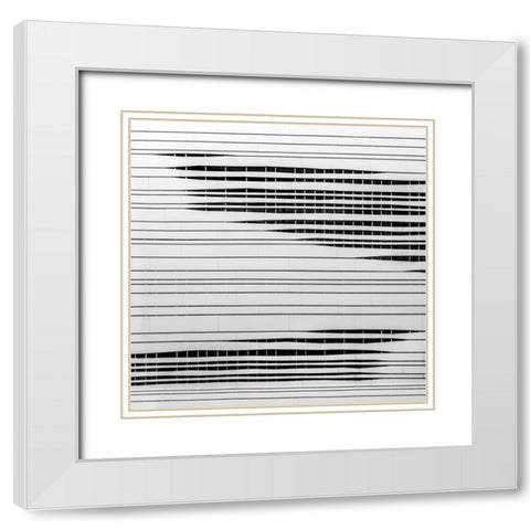 lurkers wall White Modern Wood Framed Art Print with Double Matting by Claes, Gilbert