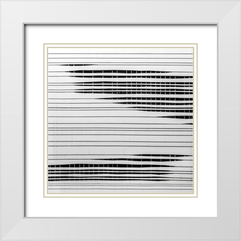 lurkers wall White Modern Wood Framed Art Print with Double Matting by Claes, Gilbert