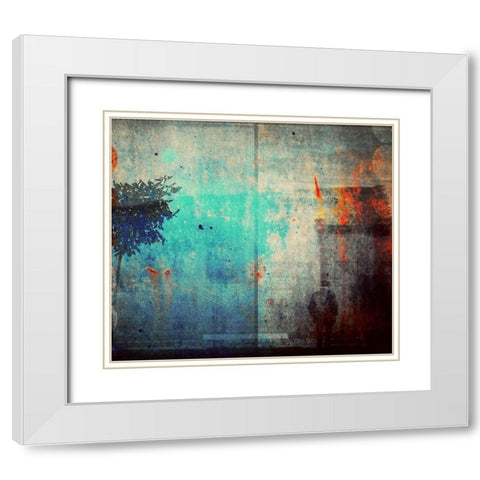 One way shadows White Modern Wood Framed Art Print with Double Matting by Davidovic, Dalibor