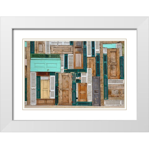 The Doors White Modern Wood Framed Art Print with Double Matting by Ayer, Ali