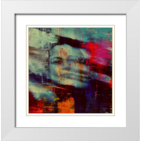 Shadows portrait White Modern Wood Framed Art Print with Double Matting by Davidovic, Dalibor