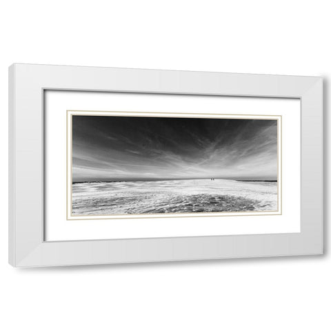 Partnership. White Modern Wood Framed Art Print with Double Matting by Londal, Leif