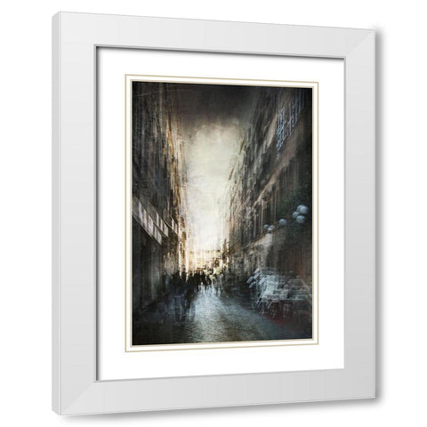 Untitled White Modern Wood Framed Art Print with Double Matting by Grambone, Antonio