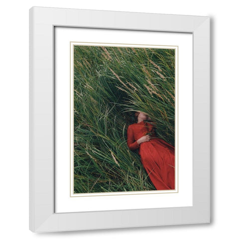 Untitled White Modern Wood Framed Art Print with Double Matting by Barantseva, Olga