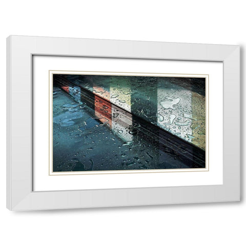 Unruly White Modern Wood Framed Art Print with Double Matting by Van Maastricht, Henk