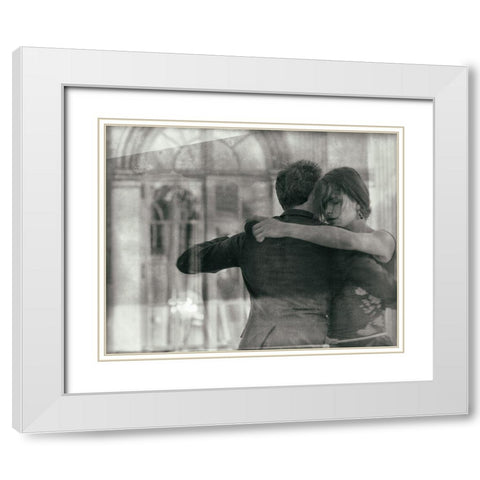 Untitled White Modern Wood Framed Art Print with Double Matting by Degryse, Michelle