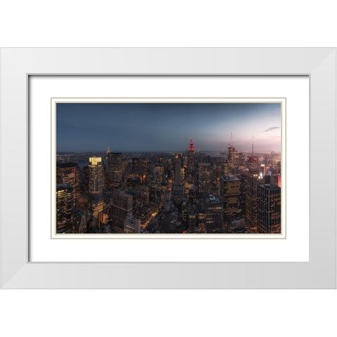Untitled White Modern Wood Framed Art Print with Double Matting by Martin Castan, David