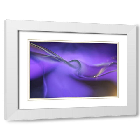 Shapes of purple White Modern Wood Framed Art Print with Double Matting by Westum, Heidi