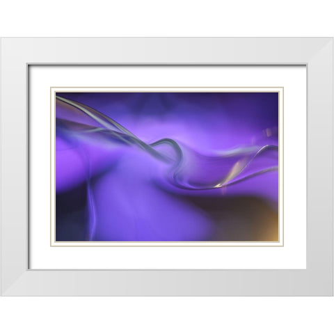Shapes of purple White Modern Wood Framed Art Print with Double Matting by Westum, Heidi