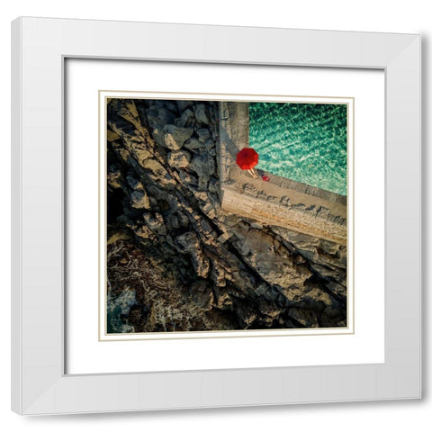 to the other side White Modern Wood Framed Art Print with Double Matting by Ambra