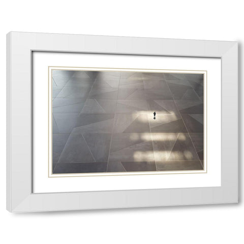 Freedom White Modern Wood Framed Art Print with Double Matting by Limberg, Huib