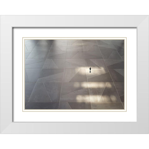 Freedom White Modern Wood Framed Art Print with Double Matting by Limberg, Huib