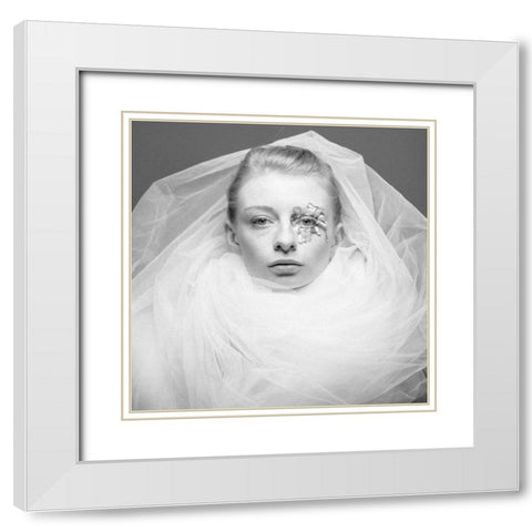 Untitled White Modern Wood Framed Art Print with Double Matting by Vasilenko, Artem