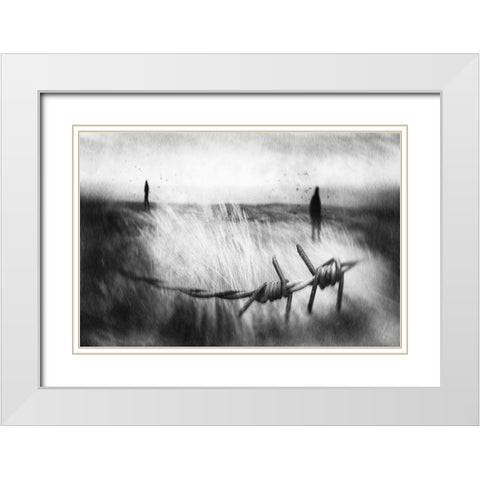 The Sadness Will Last Forever White Modern Wood Framed Art Print with Double Matting by Davidsson, Gustav