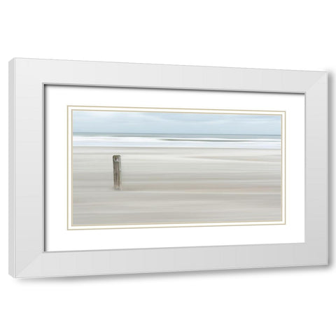 Steadvast White Modern Wood Framed Art Print with Double Matting by Van Son, Greetje