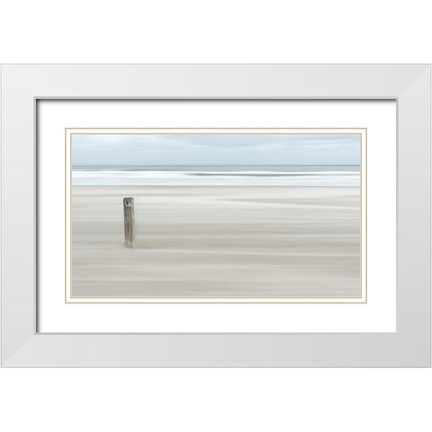 Steadvast White Modern Wood Framed Art Print with Double Matting by Van Son, Greetje